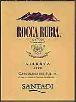 Carignano del Sulcis Rosso Riserva Rocca Rubia 2000, Santadi (Italia)