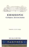 Edizione Cinque Autoctoni 2001, Farnese (Italia)