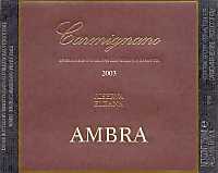 Carmignano Riserva Elzana 2003, Fattoria Ambra (Italia)