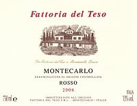 Montecarlo Rosso 2006, Fattoria del Teso (Italia)