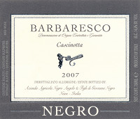 Barbaresco Cascinotta 2007, Angelo Negro (Italia)