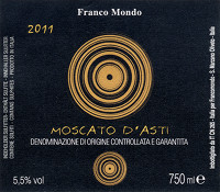 Moscato d'Asti 2011, Franco Mondo (Italia)