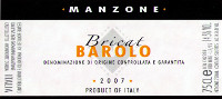 Barolo Bricat 2007, Manzone Giovanni (Italia)