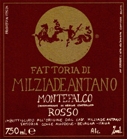 Montefalco Rosso 2013, Fattoria Colleallodole - Milziade Antano (Italia)