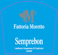 Lambrusco Grasparossa di Castelvetro Semprebon 2019, Fattoria Moretto (Italia)