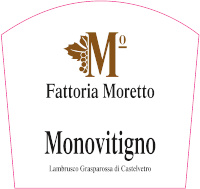 Lambrusco Grasparossa di Castelvetro Monovitigno 2019, Fattoria Moretto (Italia)