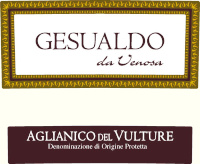 Aglianico del Vulture Gesualdo da Venosa 2017, Cantina di Venosa (Basilicata, Italia)