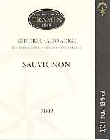 Alto Adige Sauvignon 2002, Cantina Tramin (Italy)