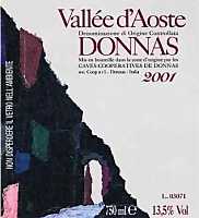 Valle d'Aosta Donnas Napoleone 2001, Caves Cooperatives de Donnas (Italia)