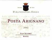 San Severo Rosso Posta Arignano 2002, D'Alfonso del Sordo (Italy)