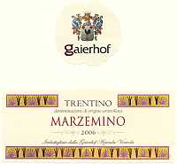 Trentino Marzemino 2006, Gaierhof (Italy)
