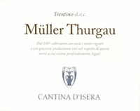 Trentino Müller Thurgau 2016, Cantina d'Isera (Italia)