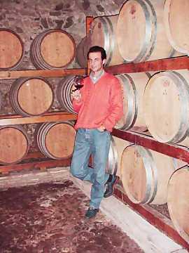 Mr. Roberto Trappolini in his cellar