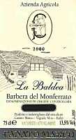 Barbera del Monferrato La Baldea 2000, Canato Marco (Italy)