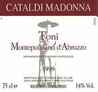 Montepulciano d'Abruzzo Tonì 2000, Cataldi Madonna (Italia)