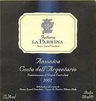Ansonica Costa dell'Argentario 2002, Tenuta La Parrina (Italia)