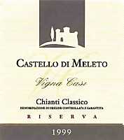 Chianti Classico Riserva Vigna Casi 1999, Castello di Meleto (Italy)