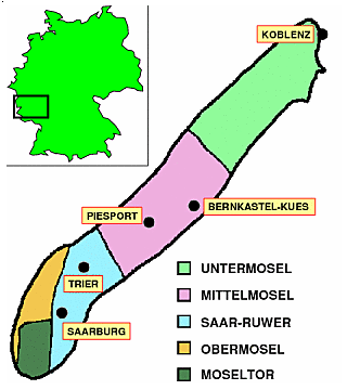 The Mosel-Saar-Ruwer wine region