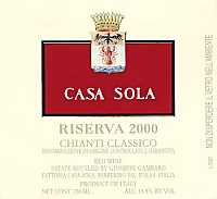 Chianti Classico Casa Sola Riserva 2000, Fattoria Casa Sola (Italia)