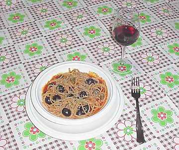 A red wine can be a good match
for pasta