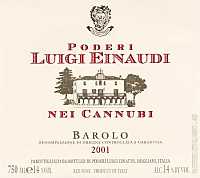 Barolo Cannubi 2001, Poderi Luigi Einaudi (Italia)