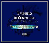 Brunello di Montalcino 2000, Tenuta Oliveto (Tuscany, Italy)
