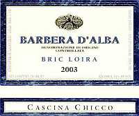 Barbera d'Alba Bric Loira 2003, Cascina Chicco (Piedmont, Italy)