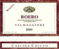 Roero Superiore Valmaggiore 2001, Cascina Chicco (Piemonte, Italia)