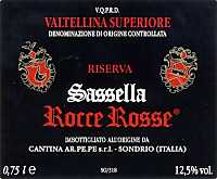 Valtellina Superiore Sassella Riserva Rocce Rosse 1996, AR.PE.PE. (Lombardia, Italia)