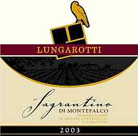 Sagrantino di Montefalco 2003, Lungarotti (Umbria, Italy)