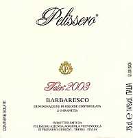 Barbaresco Tulin 2003, Pelissero (Piedmont, Italy)