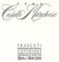 Frascati Superiore 2005, Casale Marchese (Latium, Italy)