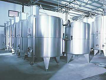 Vasche d'acciaio per la fermentazione