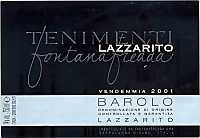 Barolo Lazzarito Vigna La Delizia 2001, Fontanafredda (Piedmont, Italy)