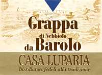 Grappa di Nebbiolo da Barolo, Casa Luparia (Piemonte, Italia)