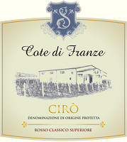 Cirò Rosso Classico Superiore 2010, Cote di Franze (Calabria, Italy)