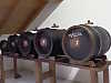 The set of barrels used for the production of traditional balsamic vinegar