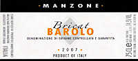 Barolo Bricat 2007, Manzone Giovanni (Piedmont, Italy)
