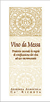 Vino da Messa 2006, Ca' Richeta (Piedmont, Italy)