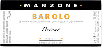 Barolo Bricat 2011, Manzone Giovanni (Piedmont, Italy)