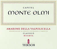Amarone della Valpolicella Classico Riserva Capitel Monte Olmi 2011, Tedeschi (Veneto, Italia)