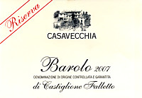 Barolo Riserva del Comune di Castiglione Falletto 2007, Casavecchia (Piemonte, Italia)