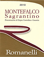 Montefalco Sagrantino 2010, Romanelli (Umbria, Italy)