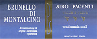 Brunello di Montalcino Vecchie Vigne 2013, Siro Pacenti (Toscana, Italia)