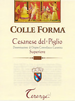 Cesanese del Piglio Superiore Colle Forma 2016, Terenzi (Lazio, Italia)