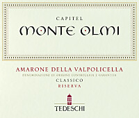 Amarone della Valpolicella Classico Riserva Capitel Monte Olmi 2013, Tedeschi (Veneto, Italia)