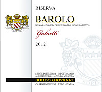 Barolo Riserva Gabutti 2012, Sordo Giovanni (Piedmont, Italy)