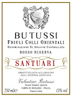 Colli Orientali del Friuli Rosso Riserva Santuari 2016, Valentino Butussi (Friuli-Venezia Giulia, Italy)