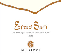 Castelli di Jesi Verdicchio Riserva Classico Ergo Sum Mirizzi 2016, Montecappone (Marche, Italia)