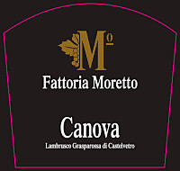 Lambrusco Grasparossa di Castelvetro Canova 2019, Fattoria Moretto (Emilia-Romagna, Italia)